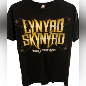 Lynyrd Skynyrd World Tour 2015 double sided tee T-Shirt Medium